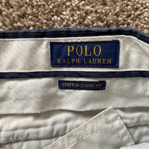 Polo Ralph Lauren Stretch Classic Fit Straight Corduroy Pants Sz 38x32 Navy - Picture 7 of 10